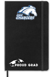 UAH Chargers Proud Grad team logo Notebook and Folder - Black