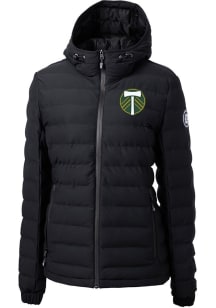 Cutter and Buck Portland Timbers Womens Black Mission Ridge Repreve Heavy Weight Jacket