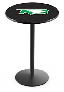 North Dakota Fighting Hawks Black Round Base Pub Table