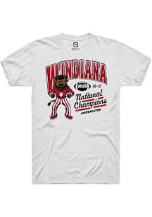 Summit Sportswear Indiana Hoosiers White WINDIANA Arch 2025 National Champions Short Sleeve T Shir..