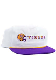 LSU Tigers White Helmet Rope Mens Snapback Hat