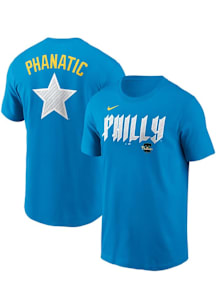 Phillie Phanatic Philadelphia Phillies Blue City Connect Short Sleeve Player T Shirt