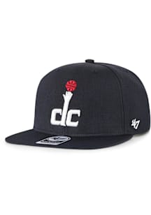 47 Washington Wizards Navy Blue DC Logo No Shot Captain Mens Snapback Hat