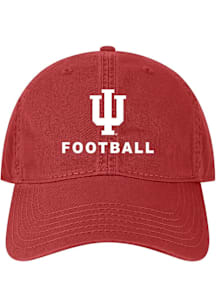 Indiana Hoosiers Football Twill Adjustable Hat - Red