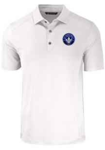 Cutter and Buck Montreal Impact Mens White Forge Recycled Short Sleeve Polo