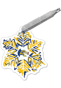 Drexel Dragons Snowflake Ornament - Navy Blue