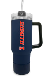 Grey Illinois Fighting Illini 40 oz Stainless Steel Tumbler