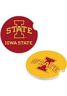Iowa State Cyclones 2Pk Car Coaster - Cardinal