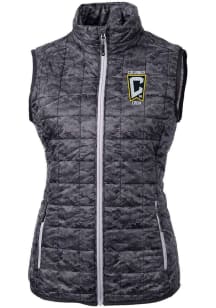 Cutter and Buck Columbus Crew Womens Black Rainier PrimaLoft Printed Vest