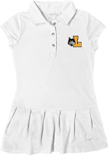Loyola Ramblers Toddler Girls White Caroline Short Sleeve Dress