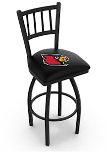 Louisville Cardinals Swivel Counter Pub Stool - Black