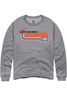 Summit Sportswear Oklahoma State Cowboys Mens Graphite 2025 Big 12 Mens Cross Country Champions Mo..