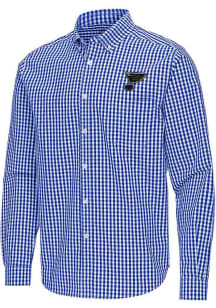 Antigua St Louis Blues Mens Blue Ellis Long Sleeve Dress Shirt