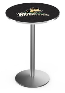 Wright State Raiders Stainless Round Base Pub Table