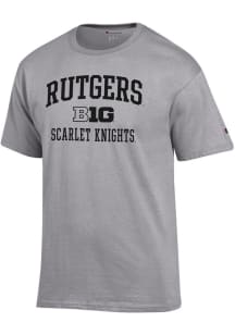 Rutgers Scarlet Knights Grey Champion Big Ten Jersey Short Sleeve T Shirt