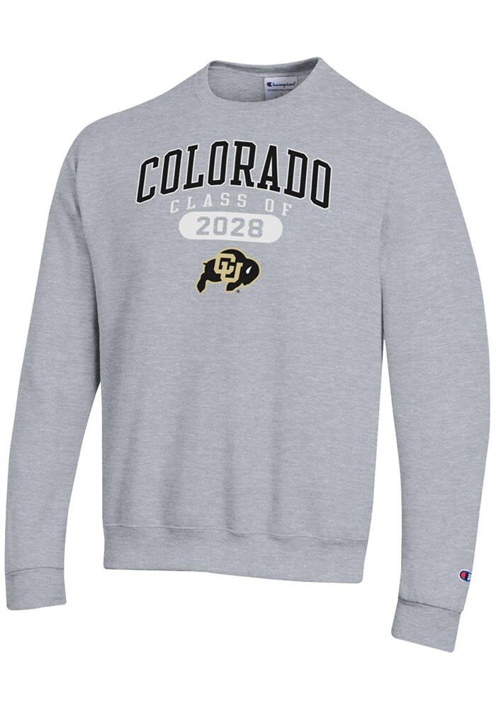Champion Colorado Buffaloes Mens GREY HEATHER Class of 2028