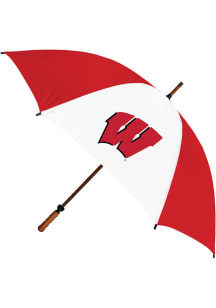 Red Wisconsin Badgers Eagle Golf Umbrella