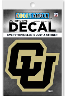 Colorado Buffaloes Main Mark Auto Decal - Black