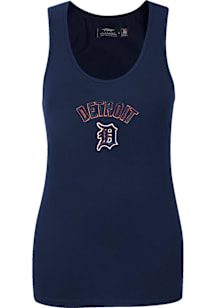 Pro Standard Detroit Tigers Womens Navy Blue Classic Tank Top