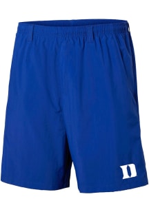 Columbia Duke Blue Devils Mens Blue Heat Seal Backcast Shorts