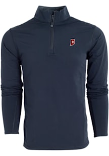Greyson Indiana Hoosiers Mens Black Tate Long Sleeve Qtr Zip Pullover