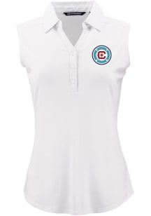 Cutter and Buck Chicago Fire Womens White Forge Eco Polo Shirt
