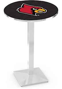 Louisville Cardinals Chrome Square Base Pub Table