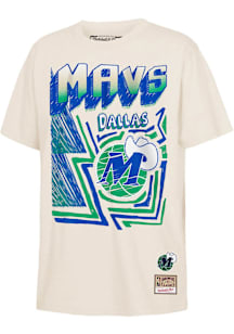 Mitchell and Ness Dallas Mavericks Youth White Sidewalk Short Sleeve T-Shirt