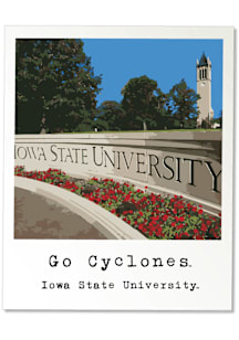 Iowa State Cyclones 3.5" Polaroid Rugged Stickers - Cardinal
