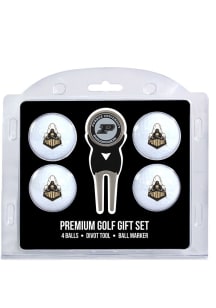 White Purdue Boilermakers Divot Tool 4 Pack Golf Gift Set