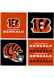 Cincinnati Bengals 4Pk Coaster - Black
