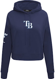 Pro Standard Tampa Bay Rays Womens Navy Blue Classic Hooded Sweatshirt