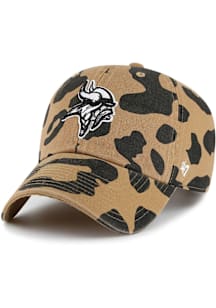 47 Minnesota Vikings Brown Rosette Clean Up Womens Adjustable Hat