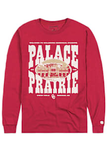 Homefield Oklahoma Sooners Crimson Football Palace On The Prairie Long Sleeve T Shirt