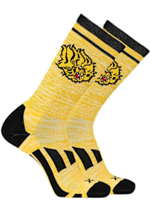 Arkansas Pine Bluff Golden Lions Heather Mens Crew Socks