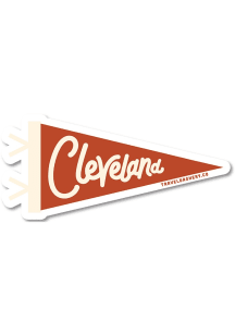 Cleveland Pennant Stickers - Orange