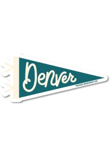 Denver Pennant Stickers - Green
