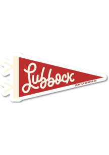 Lubbock Pennant Stickers