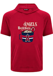 Levelwear Los Angeles Angels Red Phase Mellow Short Sleeve Hoods