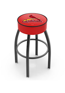 St Louis Cardinals Swivel Pub Stool - Black