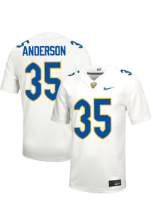 JuJu Anderson  Mens White Pitt Panthers Football Name And Number Football Jersey