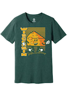 Summit Sportswear Wisconsin Green Take It Cheesy Short Sleeve Fashion T Shirt