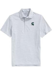 Vineyard Vines Michigan State Spartans Mens Ash Sankaty Short Sleeve Fashion Polo