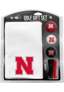 White Nebraska Cornhuskers Microfiber 16x40 Golf Gift Set