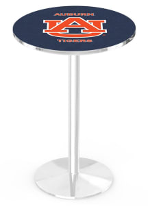 Auburn Tigers Chrome Round Base Pub Table
