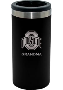 Black Ohio State Buckeyes Grandma 12oz Slim Stainless Steel Coolie