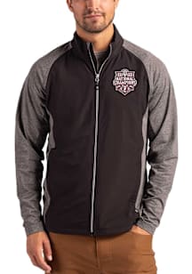 Cutter and Buck Indiana Hoosiers Mens Black 2025 CFP National Champions Adapt Eco Big and Tall Lig..