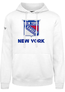 Levelwear New York Rangers Mens White Podium Home Turf Long Sleeve Hoodie