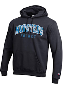 Champion Cleveland Monsters Mens Black Arch Name Long Sleeve Hoodie