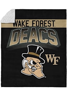 Wake Forest Demon Deacons Silk Touch Fleece Blanket - Black